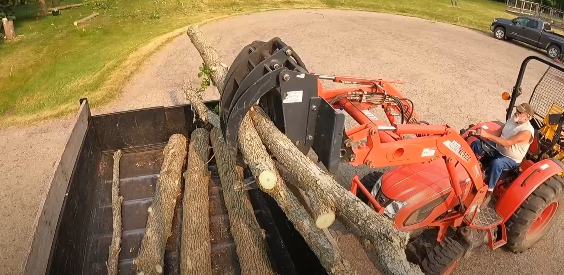 Efficient wood processing and cleanup after tree removal